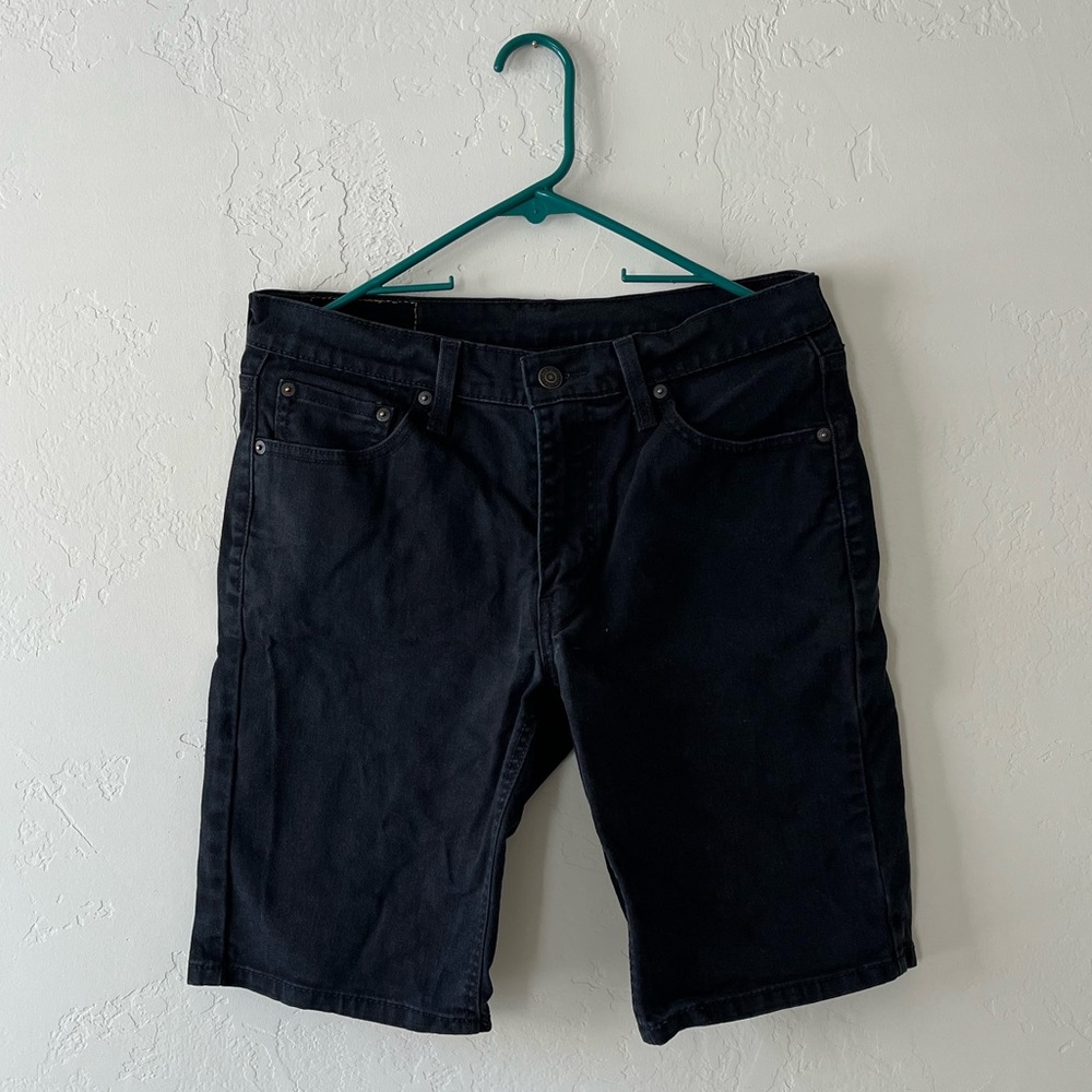 Mens Black Denim Levi’s Shorts